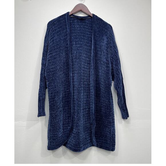 Torrid Chenille Cocoon Open Front Ribbed Sweater / Size-1 - Picture 1 of 14